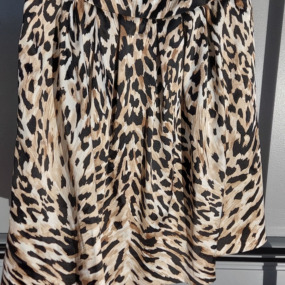 Leopard print skirt